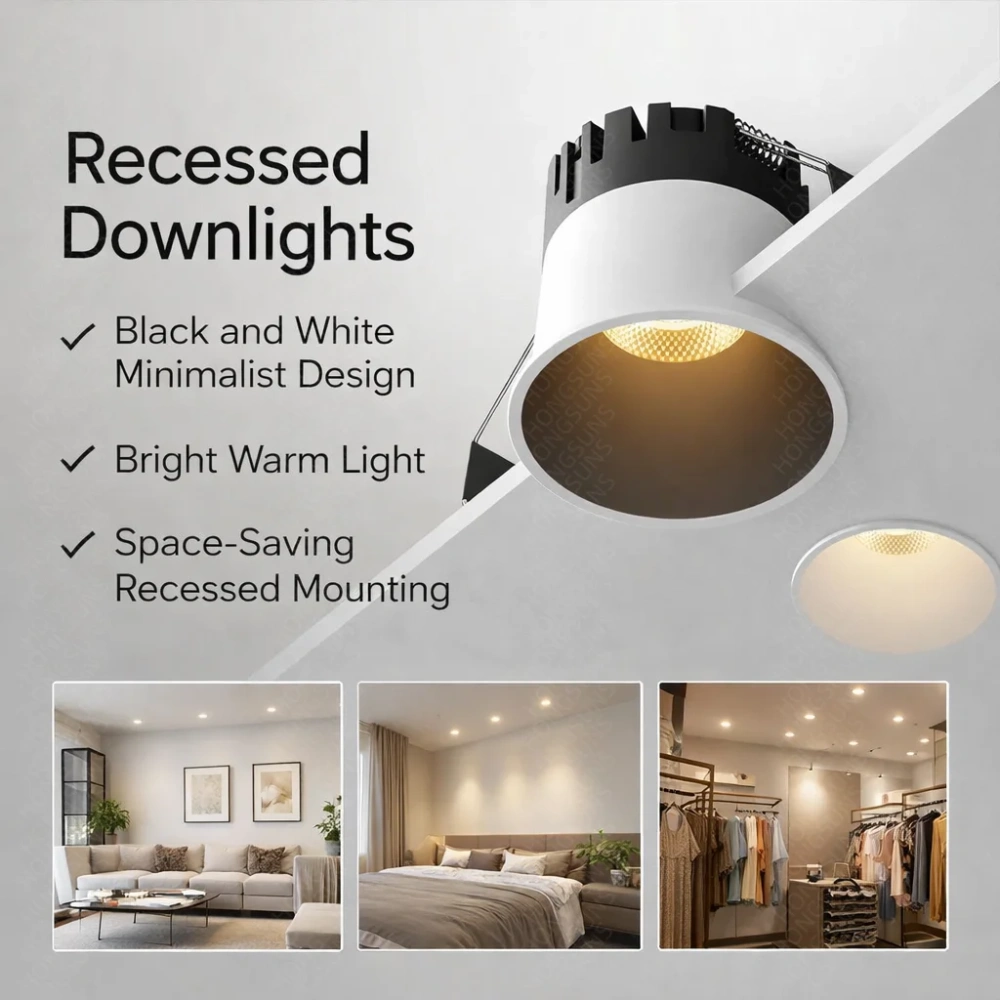 LED Recessed Downlight Tuya Zigbee/ DALI Smart Modern Spotlight Indoor Anti-glare CRI97 Ceiling Light for Living Room Bedroom