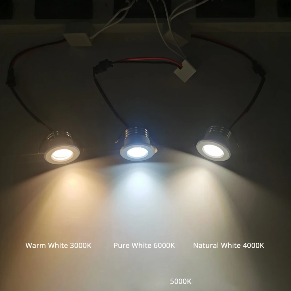 Interior Home Recessed Ceiling LED Spot Downlight 3W Lights Hole 30mm 3000K 4000K 5000K 6000K DIY Design Artistic Lighting
