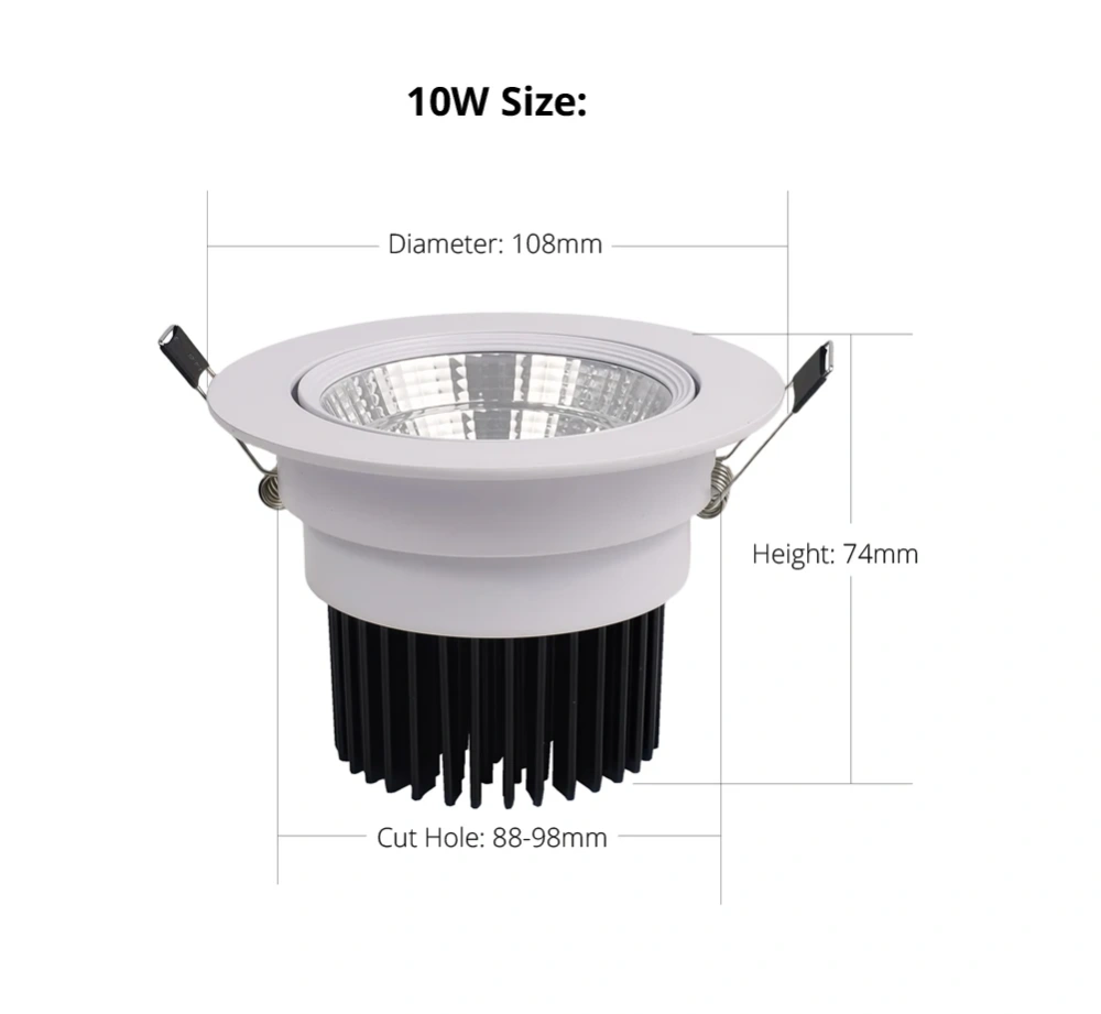 NEW Mini 3W 5W 10W COB LED Downlight Dimmable Recessed Lamp Spot Light best for ceiling home office hotel 110V 220V