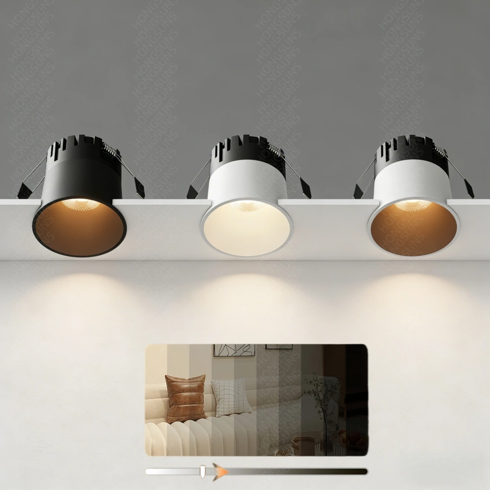 LED Recessed Downlight Tuya Zigbee/ DALI Smart Modern Spotlight Indoor Anti-glare CRI97 Ceiling Light for Living Room Bedroom