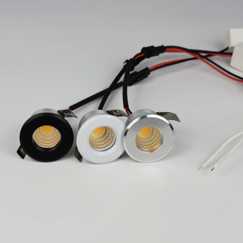 10-Pack Mini Spot led COB 3W Dimmable Reccesed Star Ceiling  Lamp Cabinet Light Indoor Lighting AC110V 220V