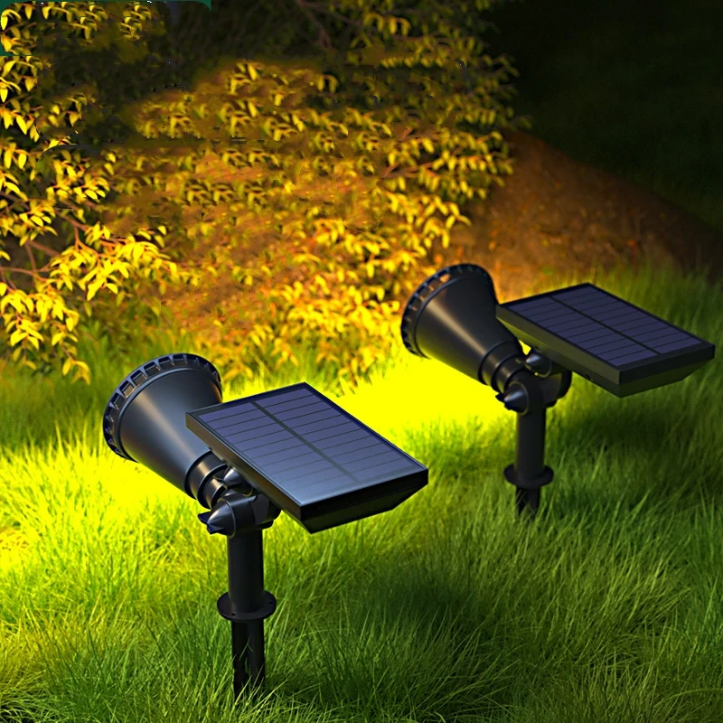 Unique Design 18 Led Rgb Spot Light Waterproof Garden Led Solar Stake Spotlight For Pathway Landscape Lawn Outdoor Decor