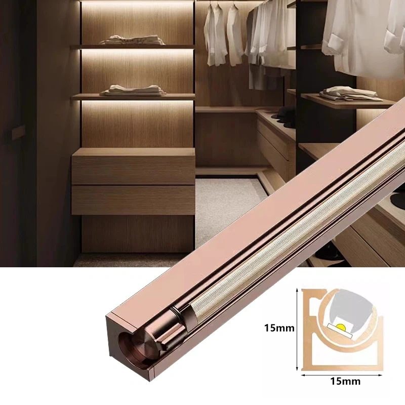 Model 1515 Advanced Light Luxury Custom Rotatable Embedded Inside Led Smart Sensor Wine or Jewelry Display Under Cabinet Light