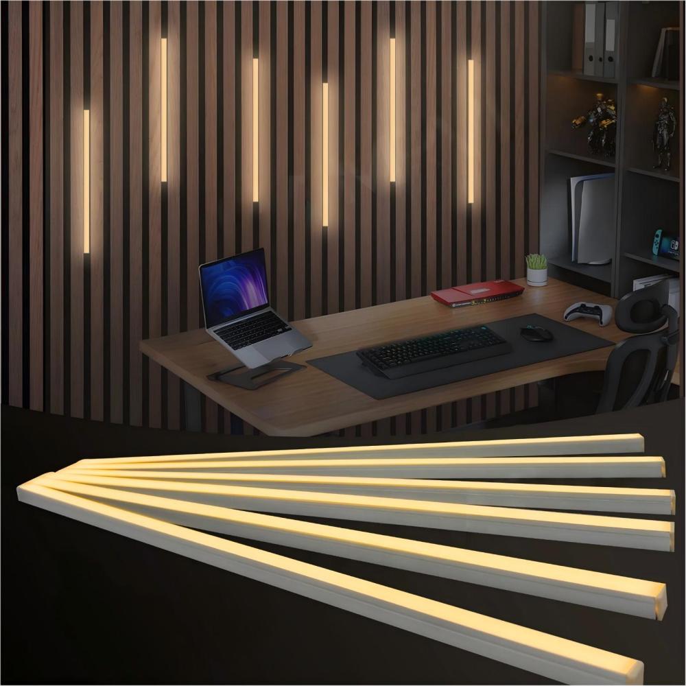 Touching Switch Light for Wood Slat Wall Panels for Wood Slat Wall Panels, Headboards, Stairs, Home Under Cabinet Strip Light