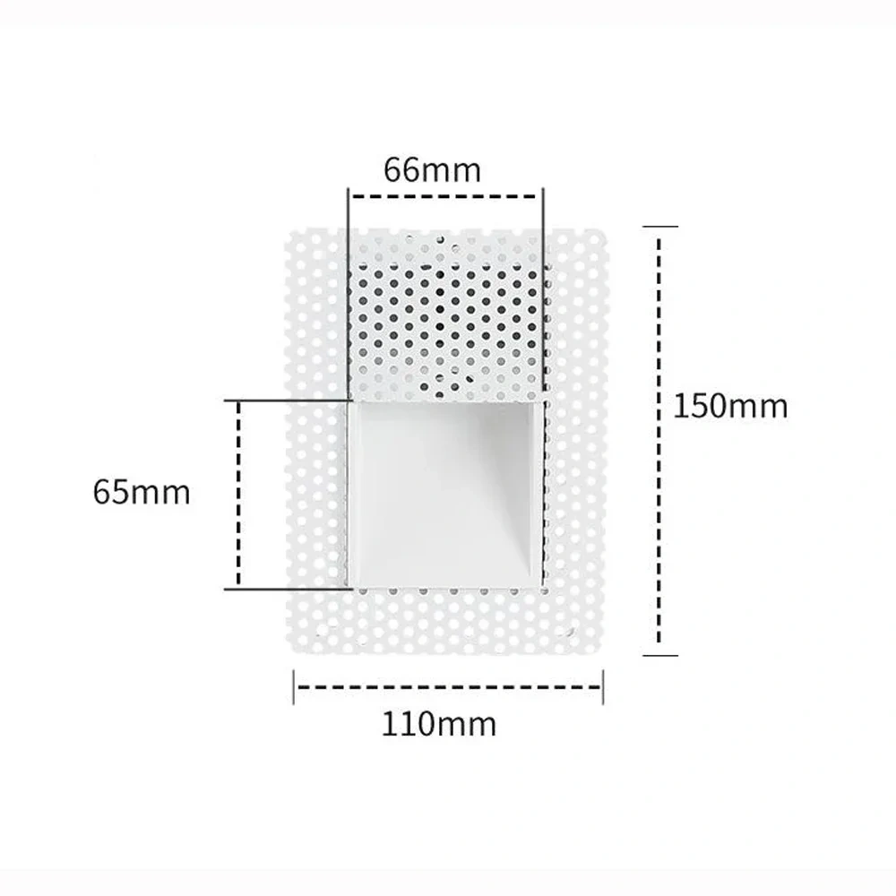 Embedded Frameless LED Step&Stair Wall Lamps 3W Motion Sensor Indoor Bedroom Ladder Foyer Corner Intelligent Night Light