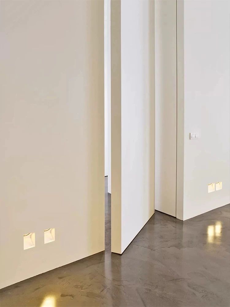 Gypsum Light Modern Round Square Embedded LED Wall Lamp Shopping Malls Hotels Bar Attic Staircase Footlight Gypsum Wall Lighting