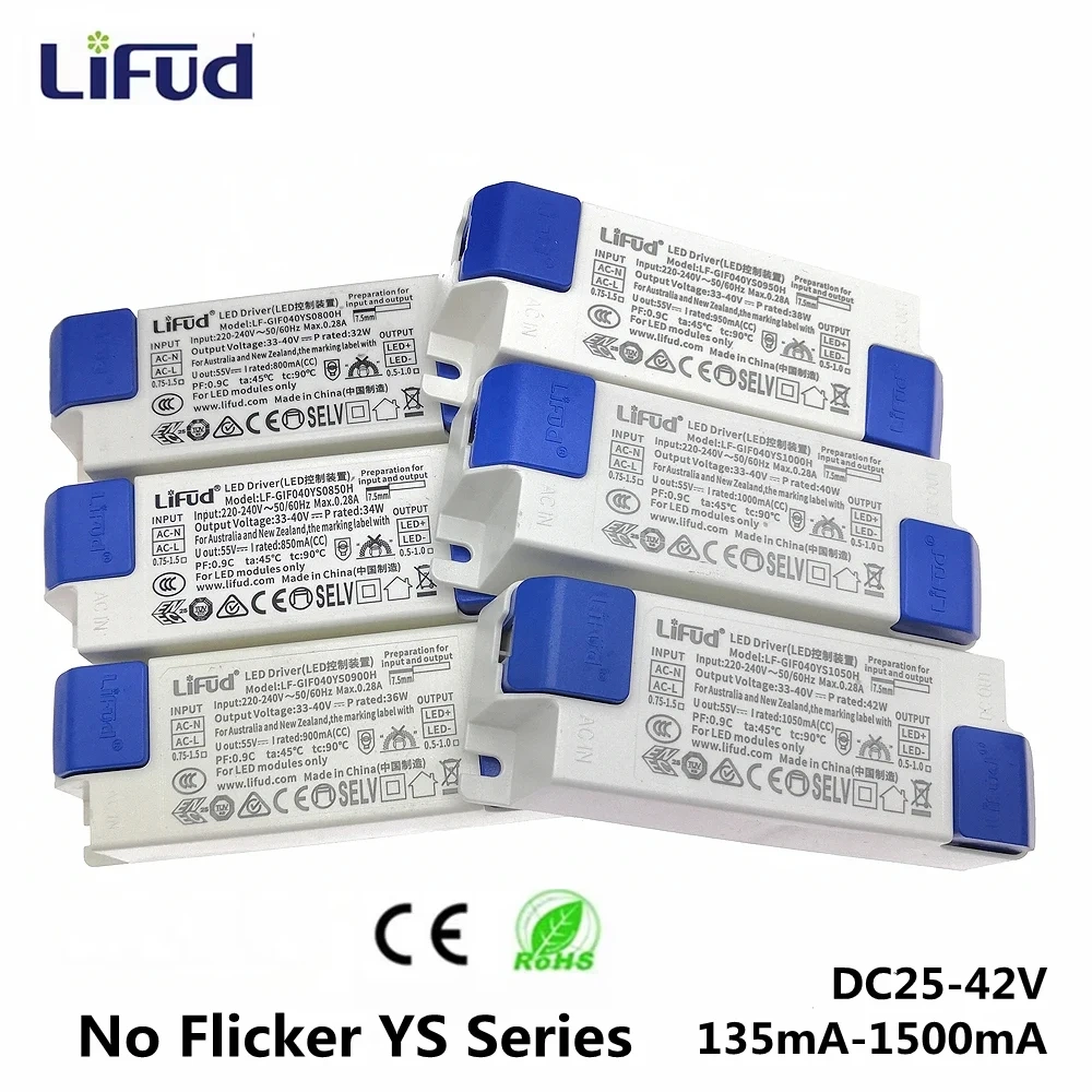 LiFud LED driver LF-GIRxxxYM LF-GIRxxxYS series LED transformer Input 220V-240V output 500mA 600mA 900mA 1200mA 1300mA 1500mA