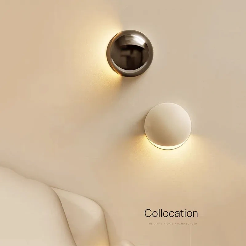 White/Black/Silvery Iron Wall Lamp Modern Living Room Bedroom Corridor Hotel Decor LED Wall Light Indoor Industrial Lighting