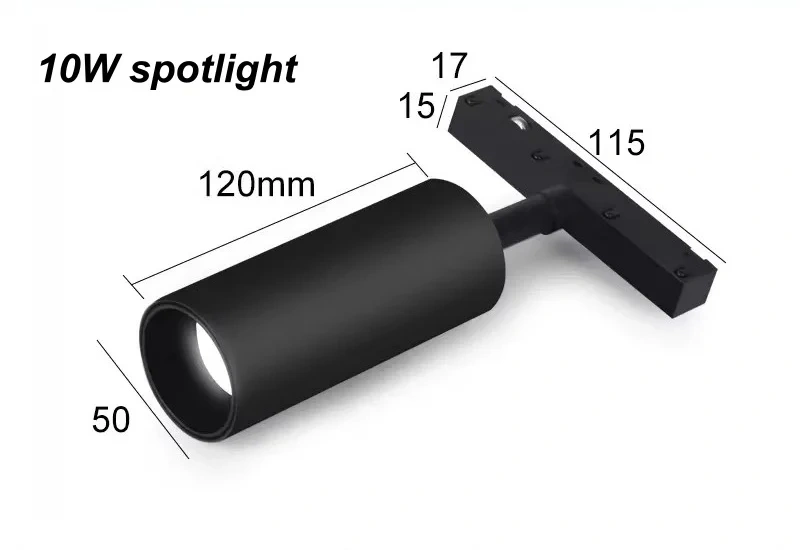 Embedded Magnetic Track Light, LED Recessed Rail Lamp System, Safe DC48V Modern Magnet Ceiling Spotlight for Living Room Bedroom