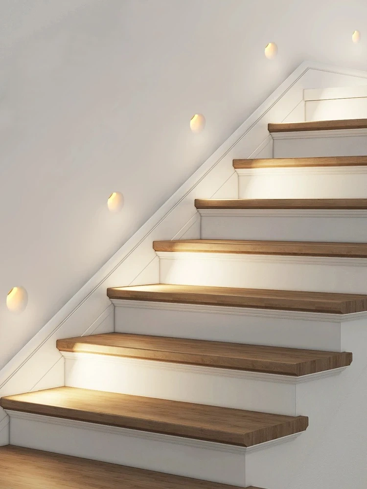 Gypsum Light Modern Round Square Embedded LED Wall Lamp Shopping Malls Hotels Bar Attic Staircase Footlight Gypsum Wall Lighting