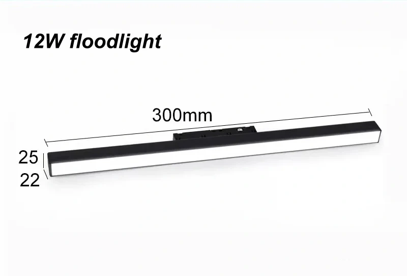 Embedded Magnetic Track Light, LED Recessed Rail Lamp System, Safe DC48V Modern Magnet Ceiling Spotlight for Living Room Bedroom