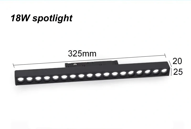 Embedded Magnetic Track Light, LED Recessed Rail Lamp System, Safe DC48V Modern Magnet Ceiling Spotlight for Living Room Bedroom