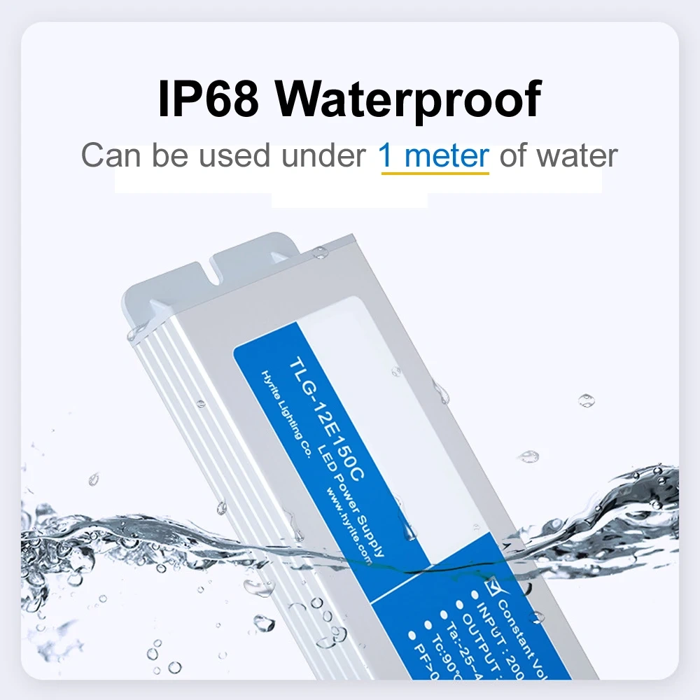 IP68 Waterproof Level  DC 24V 12V Power Supply 12 Volt 5A 10A 20A Power Source 60w  400w AC 220v to 12v Fuente De Poder