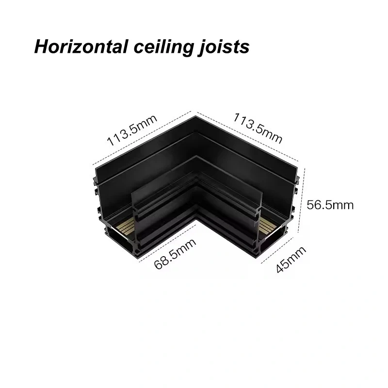 Embedded Magnetic Track Light, LED Recessed Rail Lamp System, Safe DC48V Modern Magnet Ceiling Spotlight for Living Room Bedroom