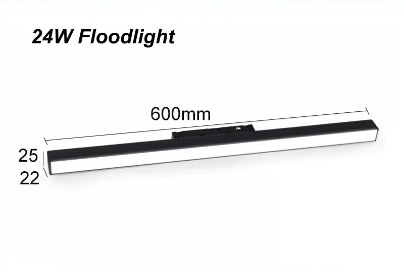 Embedded Magnetic Track Light, LED Recessed Rail Lamp System, Safe DC48V Modern Magnet Ceiling Spotlight for Living Room Bedroom