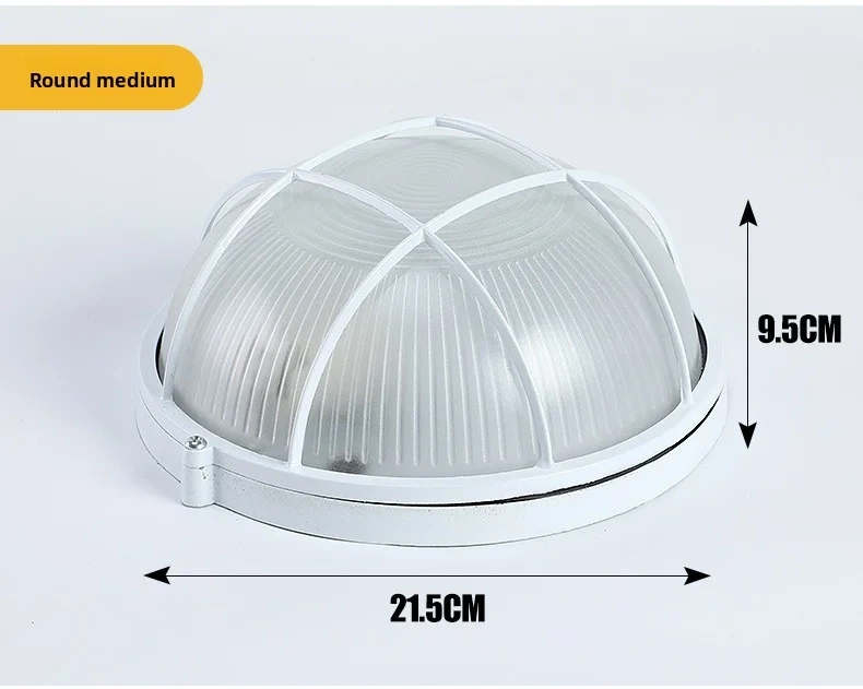 Led Waterproof Explosion-Proof Lamp Ip65 Dustproof Anti-Corrosion Ceiling Light For Bathroom Warehouse Outdoor Factory Lighting