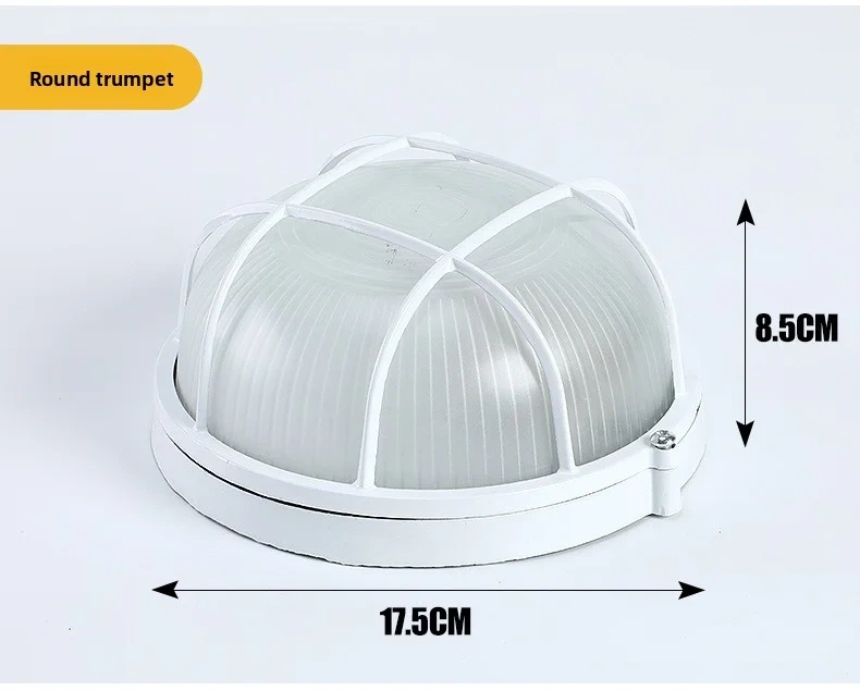 Led Waterproof Explosion-Proof Lamp Ip65 Dustproof Anti-Corrosion Ceiling Light For Bathroom Warehouse Outdoor Factory Lighting