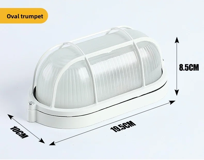 Led Waterproof Explosion-Proof Lamp Ip65 Dustproof Anti-Corrosion Ceiling Light For Bathroom Warehouse Outdoor Factory Lighting