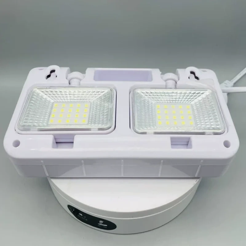 Household 360 Degree Rotation Emergency Lamp Led Fire Emergency Light Foldable Dual Head Fire Lighting Plug 220/110v Lamp Head