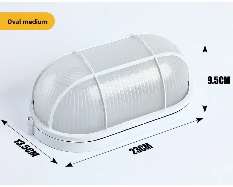 Led Waterproof Explosion-Proof Lamp Ip65 Dustproof Anti-Corrosion Ceiling Light For Bathroom Warehouse Outdoor Factory Lighting