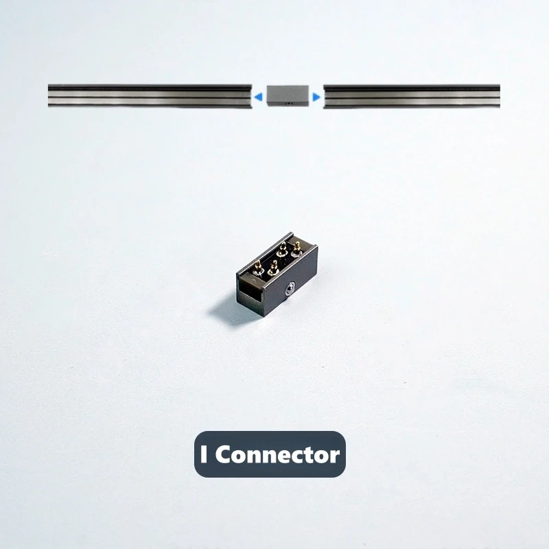 Grey Recessed Cabinet LED Magnetic Track Light DC12V Jewelry Display Mini Spotlight Exhibition Shopwindow Rail Lighting System