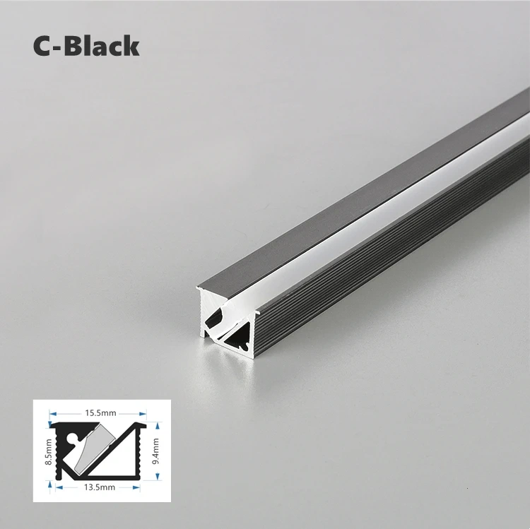 LED Aluminum Profile Cabinet Lamp DC12V Closet Wardrobe Hard Bar Strip Light Channel Silicone Cover Layer Shelf Lighting