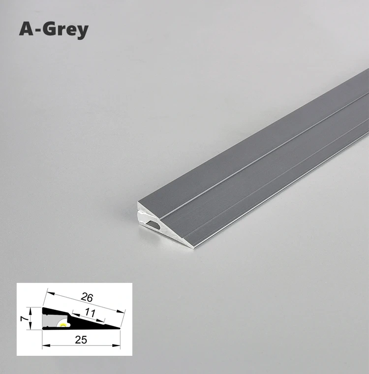 LED Aluminum Profile Cabinet Lamp DC12V Closet Wardrobe Hard Bar Strip Light Channel Silicone Cover Layer Shelf Lighting