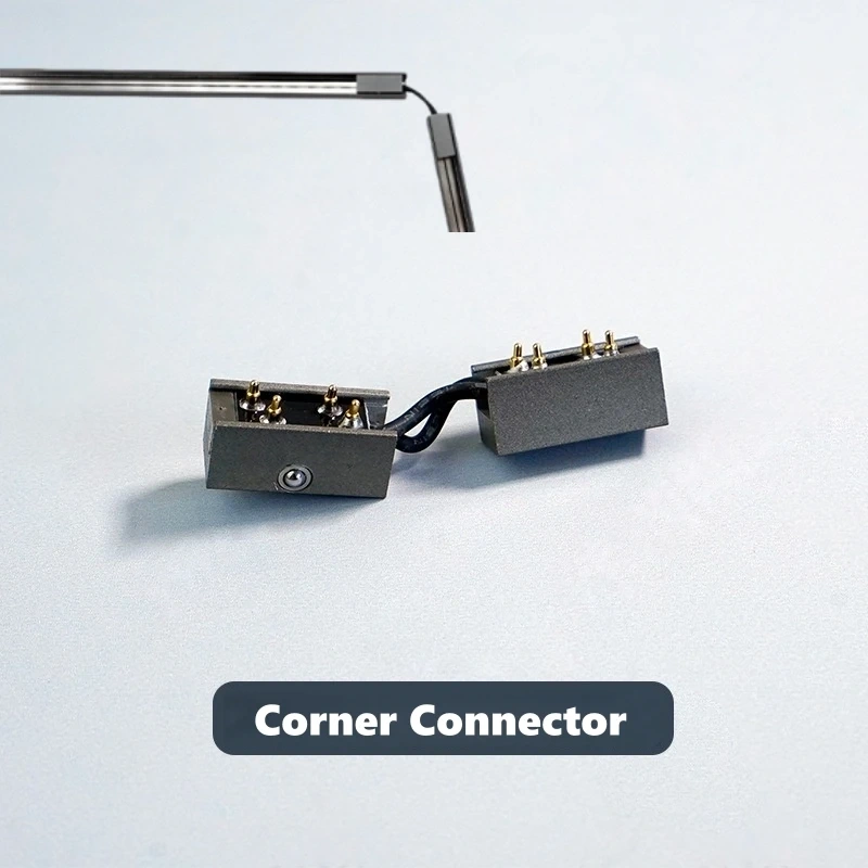 Grey Recessed Cabinet LED Magnetic Track Light DC12V Jewelry Display Mini Spotlight Exhibition Shopwindow Rail Lighting System