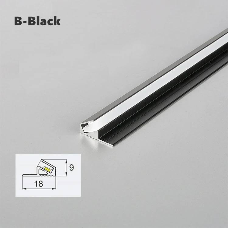 LED Aluminum Profile Cabinet Lamp DC12V Closet Wardrobe Hard Bar Strip Light Channel Silicone Cover Layer Shelf Lighting