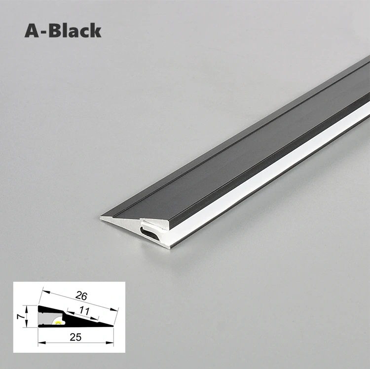 LED Aluminum Profile Cabinet Lamp DC12V Closet Wardrobe Hard Bar Strip Light Channel Silicone Cover Layer Shelf Lighting