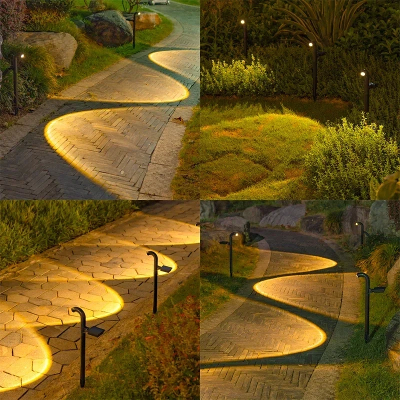 1-4 Pcs Solar LED Light Super Bright Spotlight Outdoor Lighting IP55 Waterproof Lawn Lamps Path Light for Garden Walkway Decor