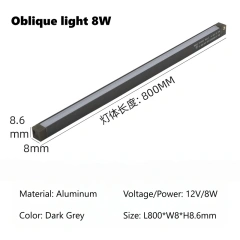 Oblique light 8W