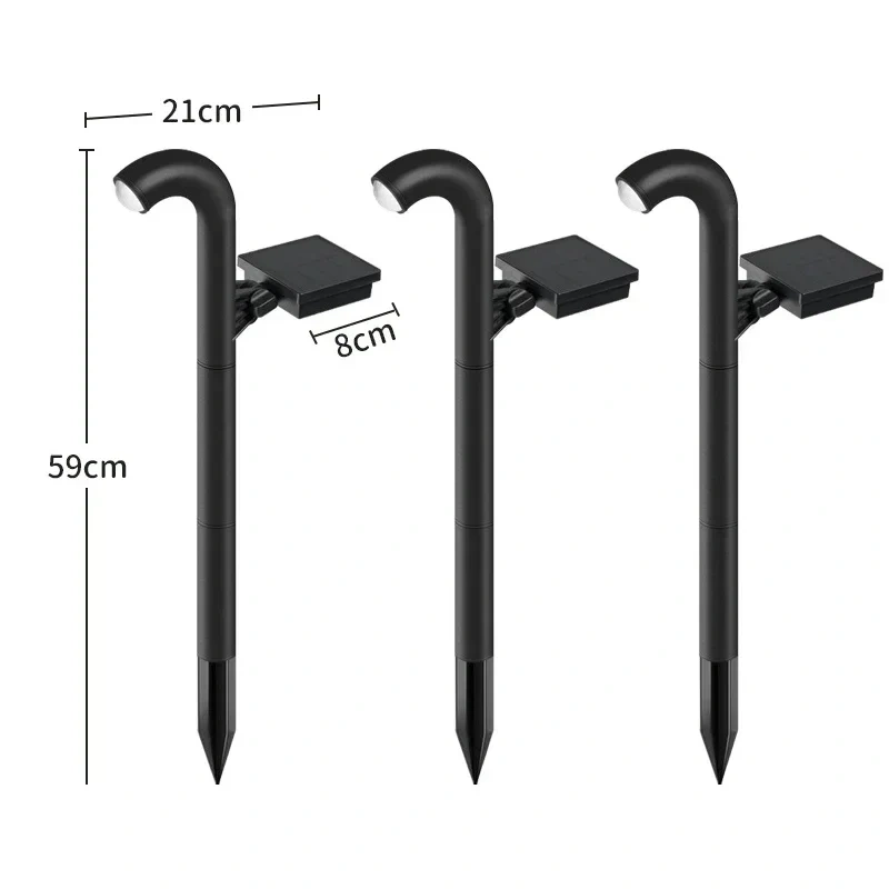 1-4 Pcs Solar LED Light Super Bright Spotlight Outdoor Lighting IP55 Waterproof Lawn Lamps Path Light for Garden Walkway Decor
