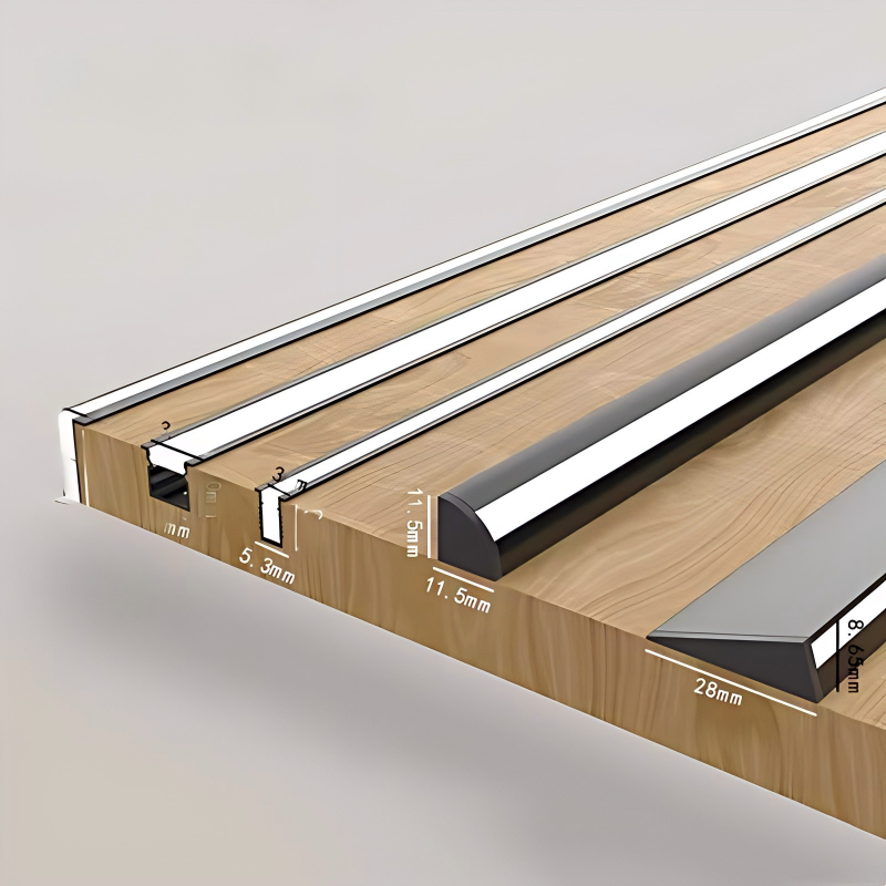 LED Aluminum Profile Cabinet Lamp DC12V Closet Wardrobe Hard Bar Strip Light Channel Silicone Cover Layer Shelf Lighting
