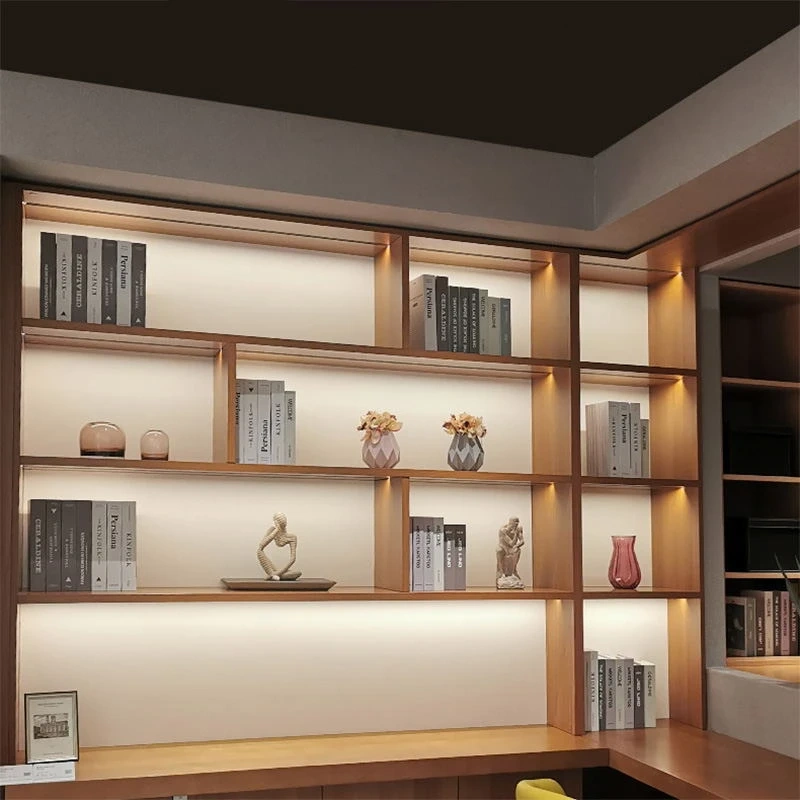 LED Aluminum Profile Cabinet Lamp DC12V Closet Wardrobe Hard Bar Strip Light Channel Silicone Cover Layer Shelf Lighting