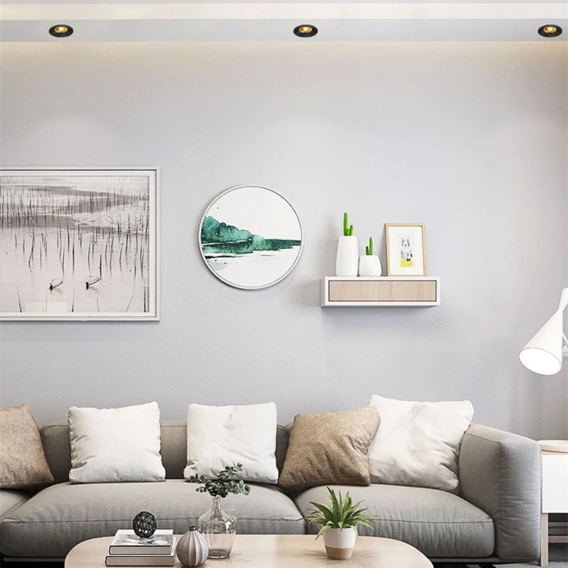 Ultra Thin Recessed Spotlight LED Downlights Dimmable Ceiling Lamp Anti Glare Spot Lights Home Living Room Bedroom Lighting