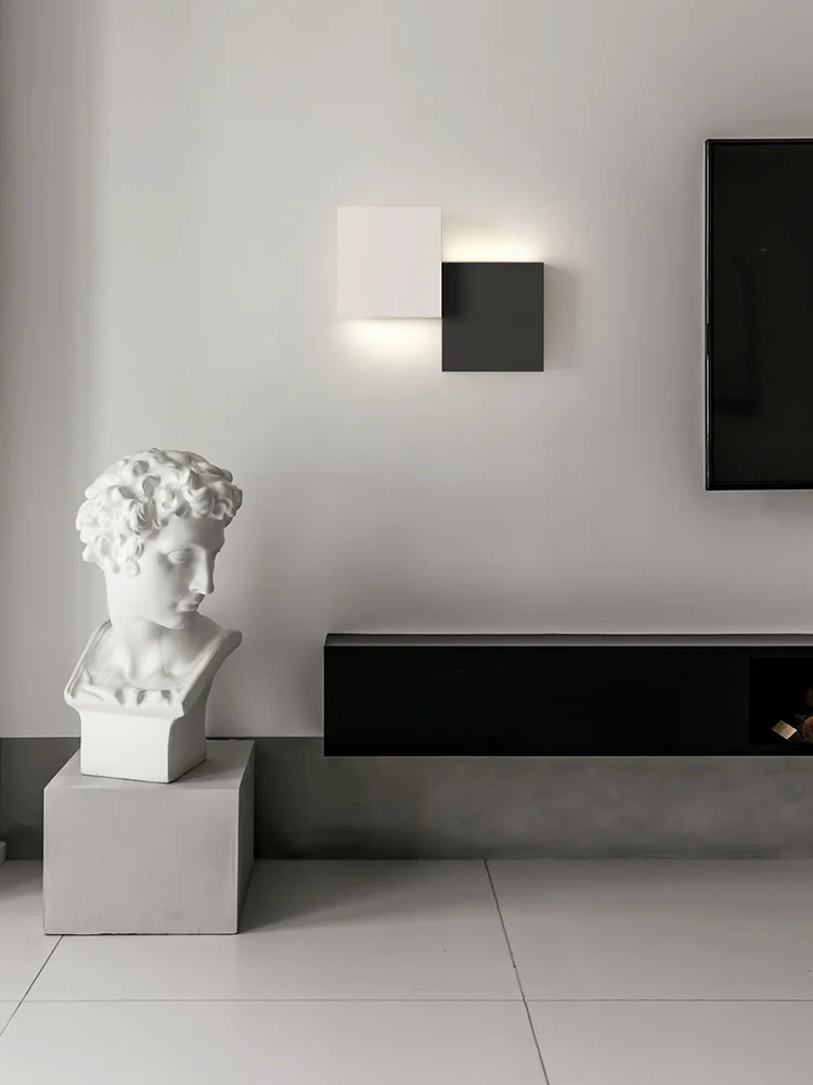 Wall light outdoor light bedside light simple light bedroom walkway light luminous small wall light ultra-thin Modern lights
