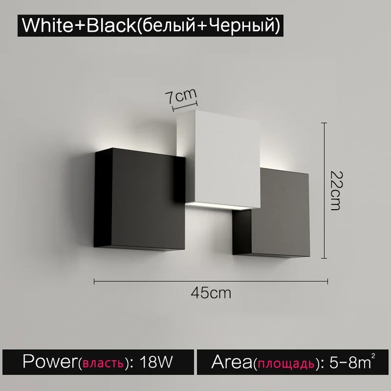 Wall light outdoor light bedside light simple light bedroom walkway light luminous small wall light ultra-thin Modern lights