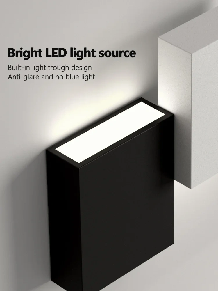 Wall light outdoor light bedside light simple light bedroom walkway light luminous small wall light ultra-thin Modern lights