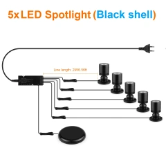 5PCS Black Shell