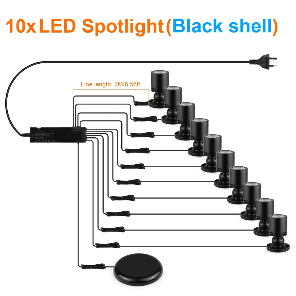Touch Dimmable LED Spotlight 12V 3W Wall Ceiling Lamp for Wine Artwork Storage Display Cabinet Lighting 1-10pcs Mini Spot Light