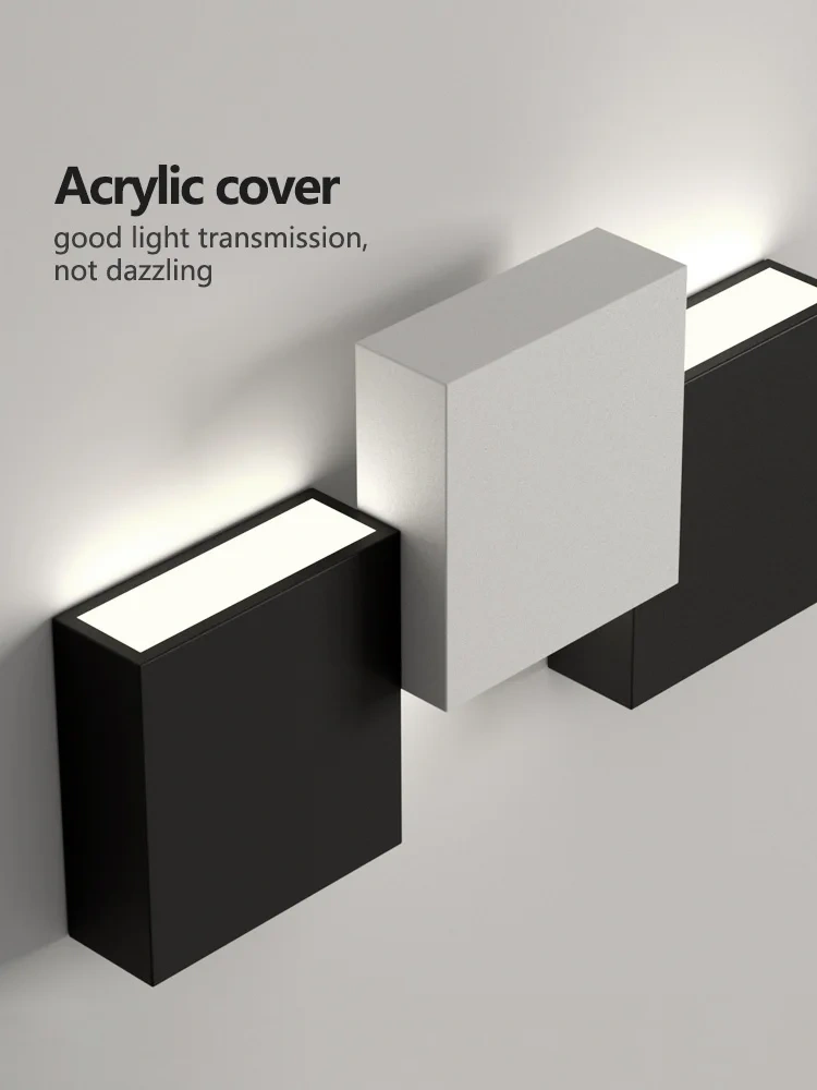 Wall light outdoor light bedside light simple light bedroom walkway light luminous small wall light ultra-thin Modern lights