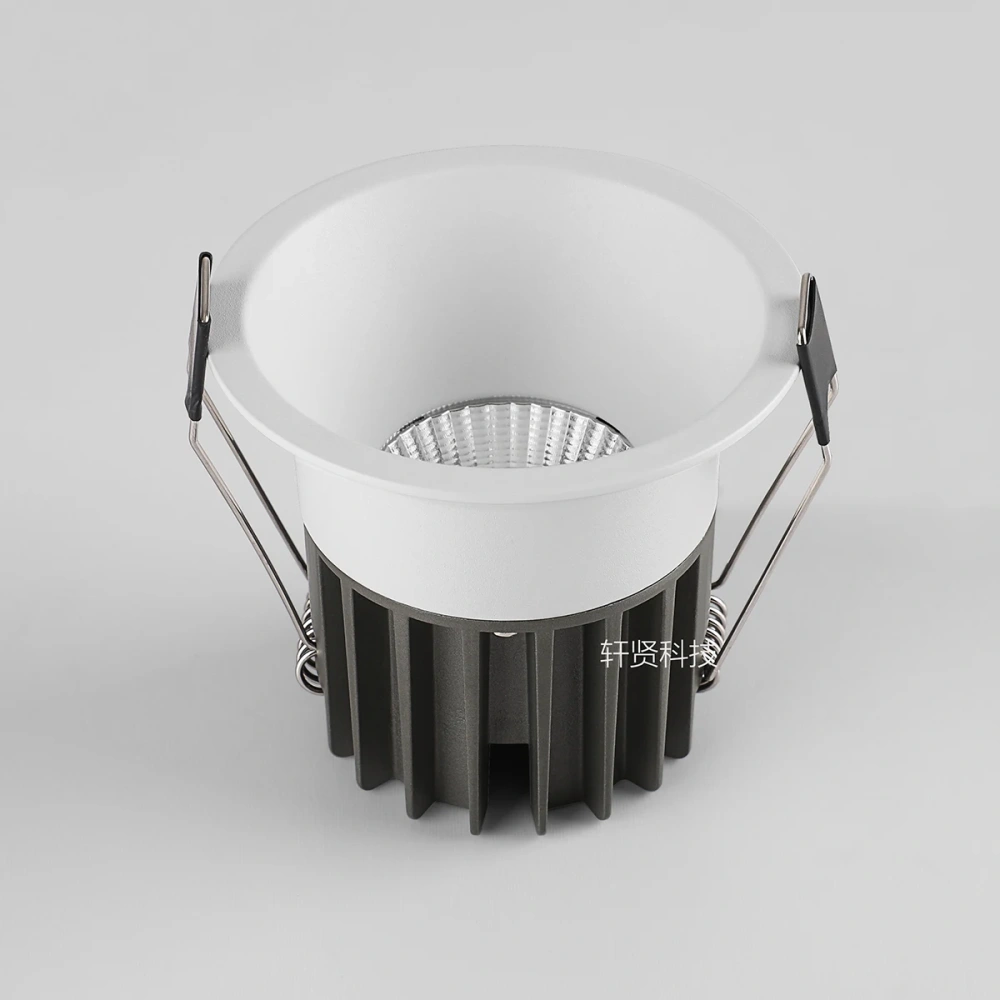 Tuya Zigbee/ DALI/ Matter/ 5 CCT Switchable Recessed LED Smart Ceiling Light  Dimmable AC110V/ 220V Black White Spot Downlight