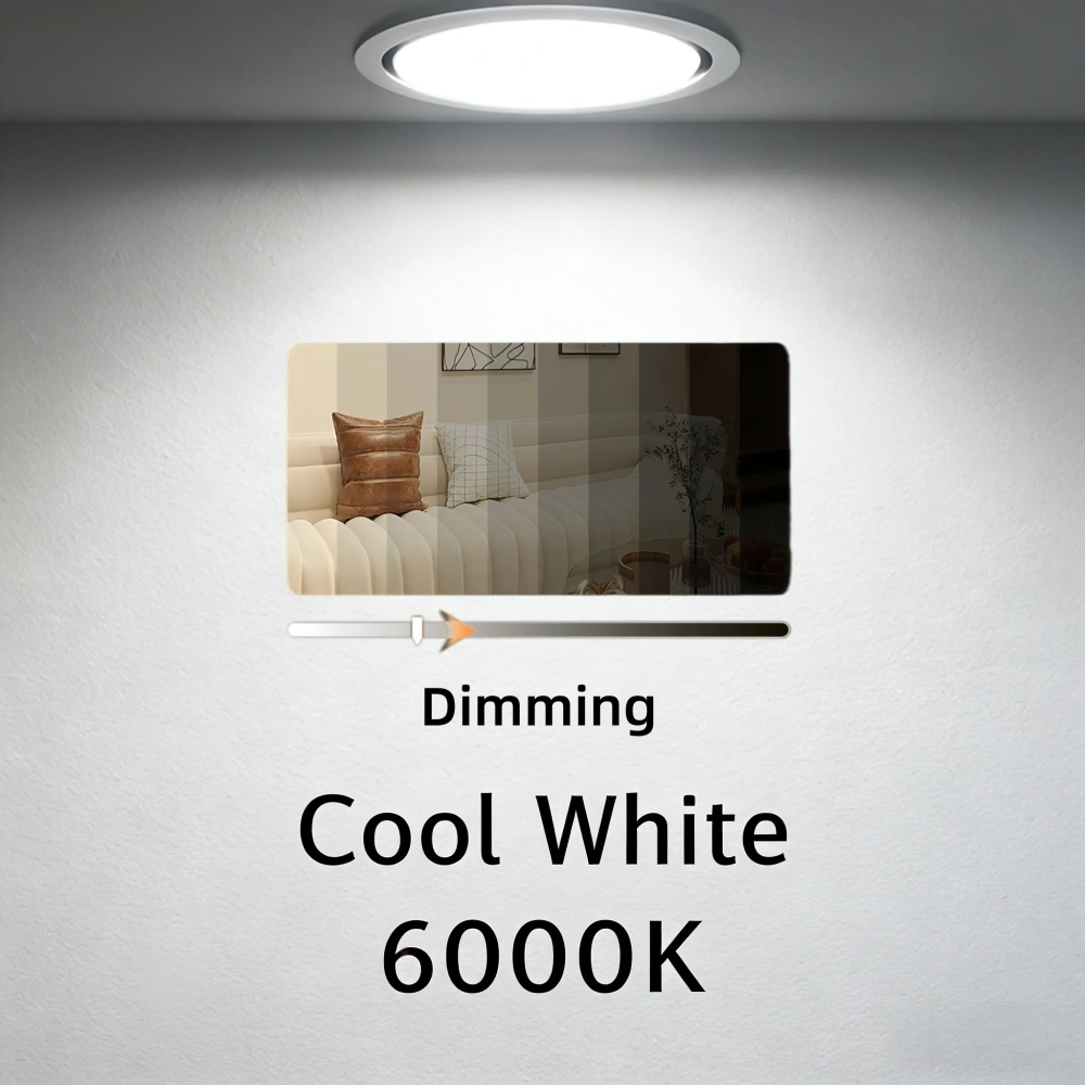 Tuya Zigbee Dali2 Smart 360 ° Angle Adjustable Dimmable Recessed LED Ceiling Lights Embedded COB CircularSpot Downlight 7W 12W
