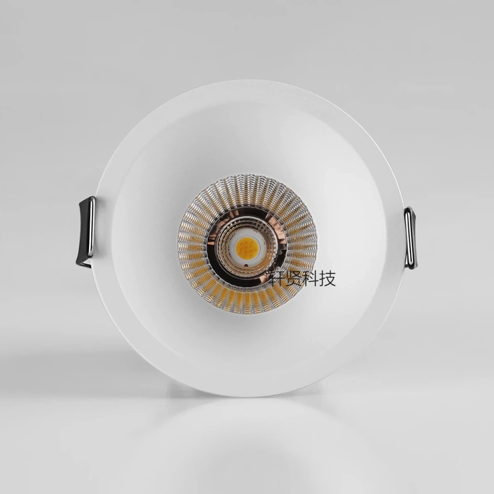 Tuya Zigbee/ DALI/ Matter/ 5 CCT Switchable Recessed LED Smart Ceiling Light  Dimmable AC110V/ 220V Black White Spot Downlight