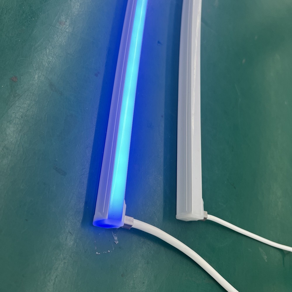 LED silicone co-extrusion integrated neon lamp with hydraulic molded plug IP67 waterproof flexible line lamp