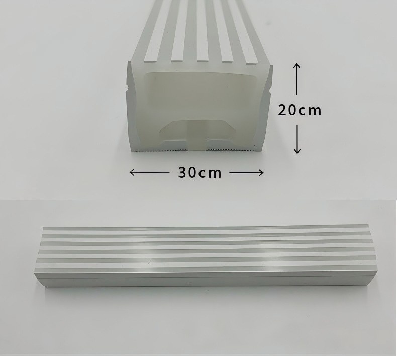 LED silicone co-extrusion integrated neon lamp with hydraulic molded plug IP67 waterproof flexible line lamp