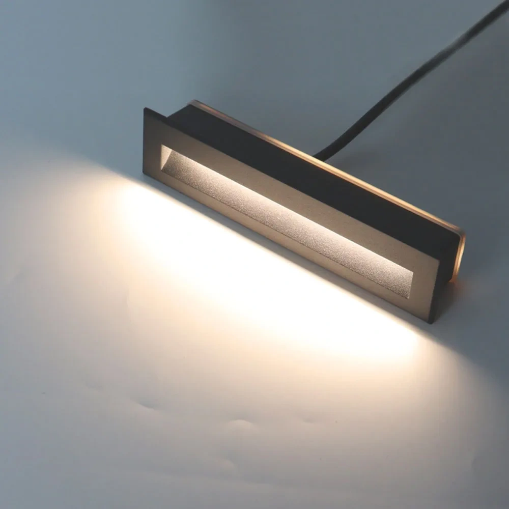 IP65 Waterproof Wall Lamp 12W Outdoor Led Stair Step Light Footlight Recessed Corner Exterior Garden Yard Stairway AC110-240V