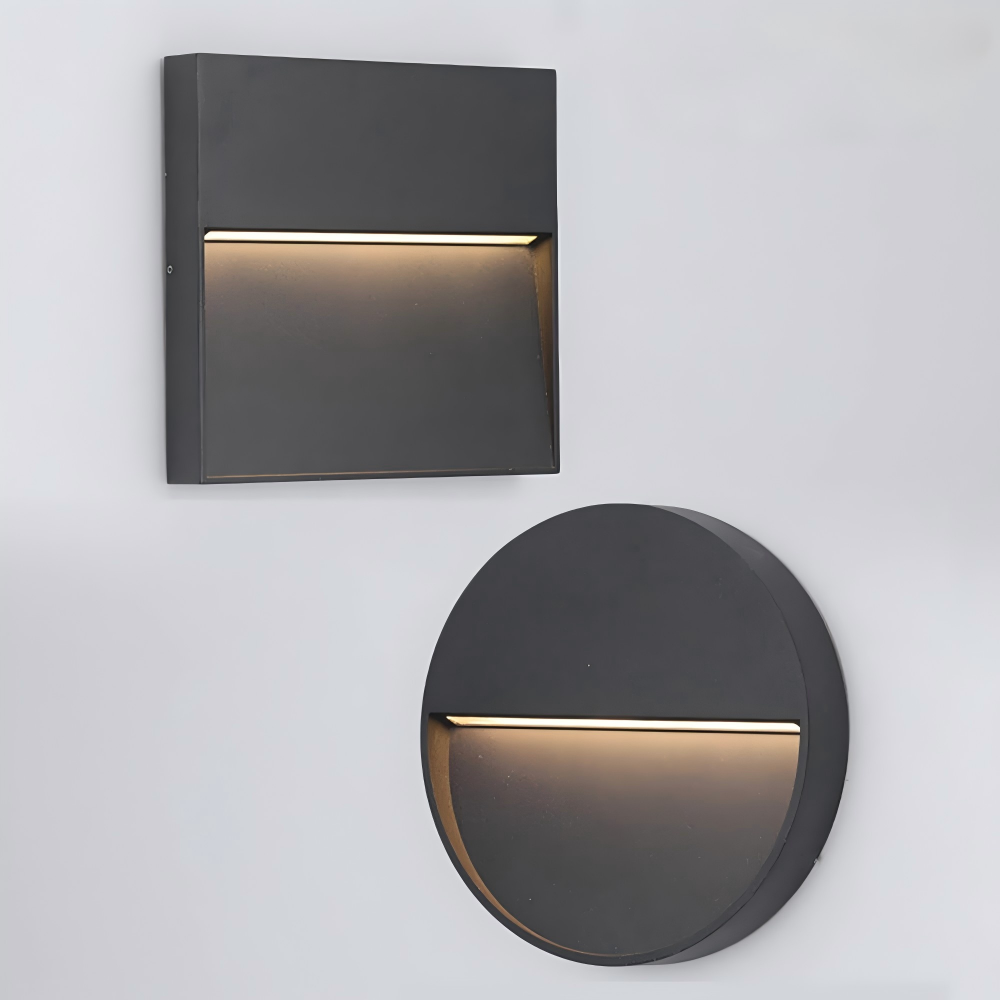 Outdoor LED Wall Lamps Surface Mount Porch Light Round Square Balcony Terrace Deck Lighting Street Yard Fence Gate Sconces IP65