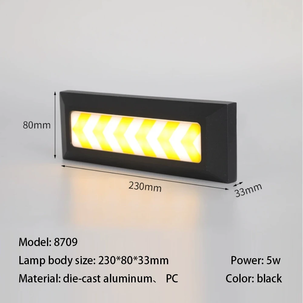 Outdoor LED Wall Lamps Surface Mount Porch Light Round Square Balcony Terrace Deck Lighting Street Yard Fence Gate Sconces IP65